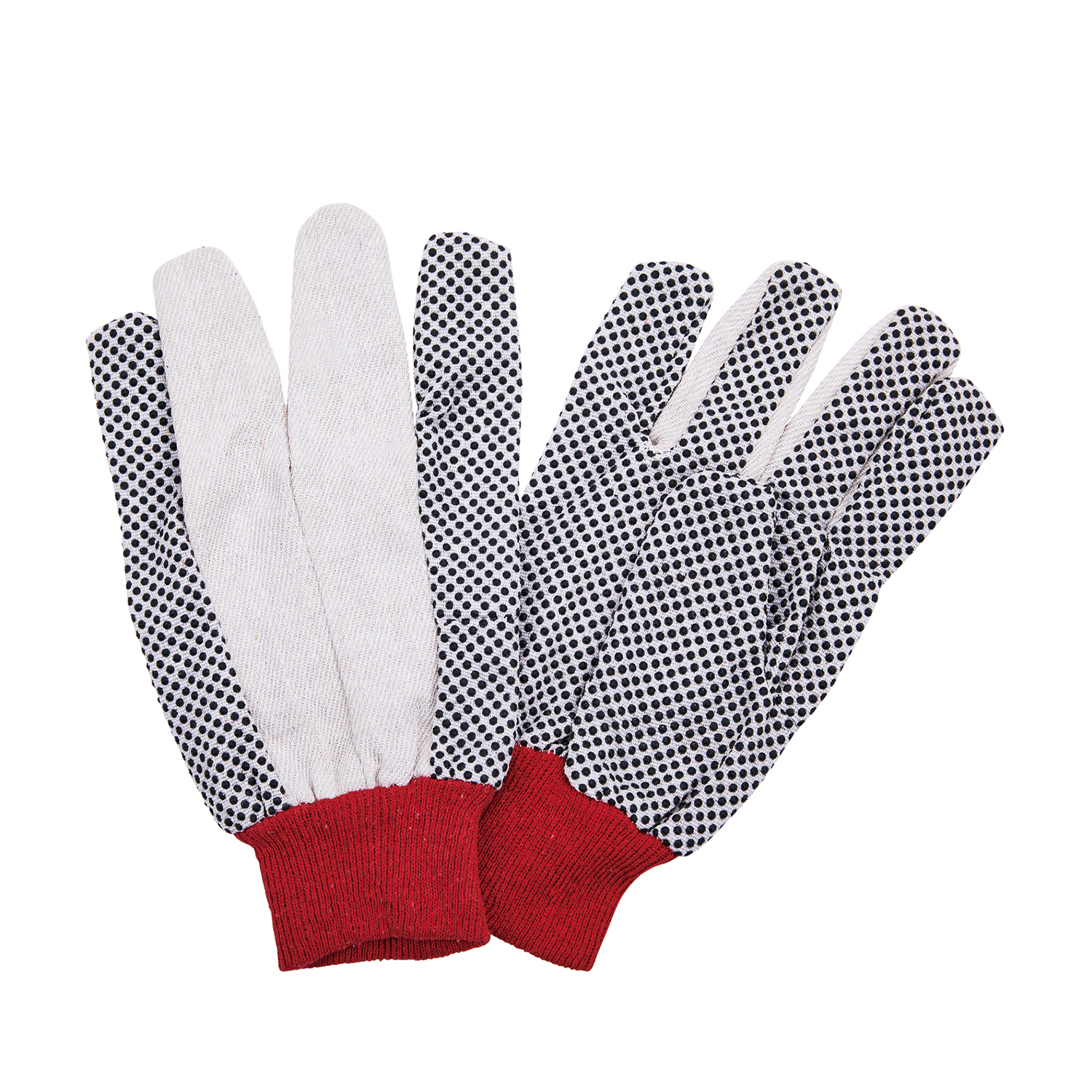 Modelo number C380W 12OZ Cotton Work Gloves with Canvas Liner For Industry