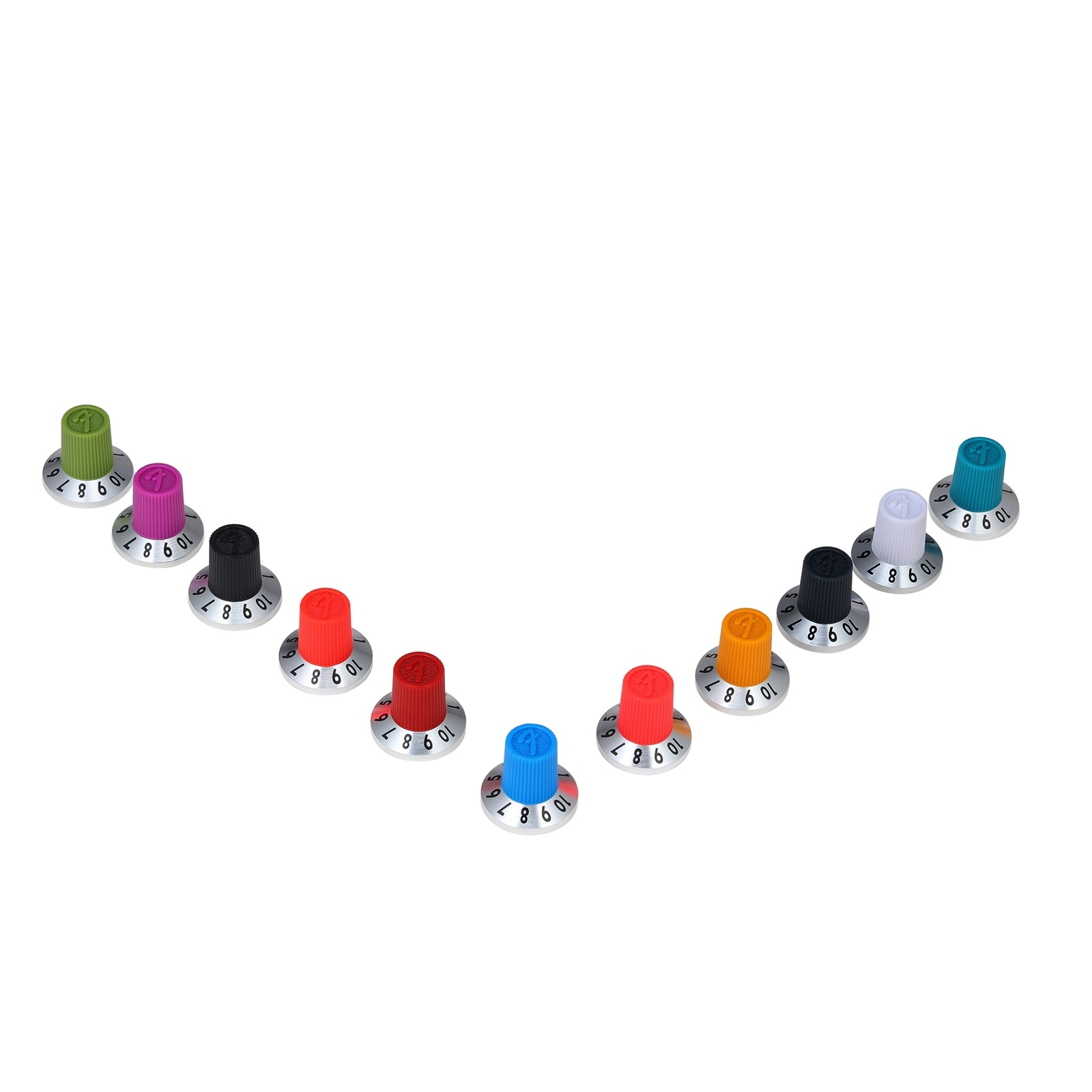 Customized Aluminium Audio Light Adjust Volume Control Rotary Potentiometer Switch Knob For Guitar Music Equipment