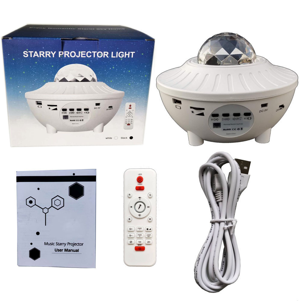 Led Star Galaxy Starry Sky Projector Night Light Built-in Bluetooth-Speaker For Bedroom Decoration Child Kids Birthday Present