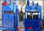 Heavy Duty 63 Ton Vertical Clothes Baler Machine , Stable Running Cardboard