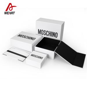 China MOSCHINO Automatic Foldable Paper Boxes Gift Packaging With Magnets wholesale