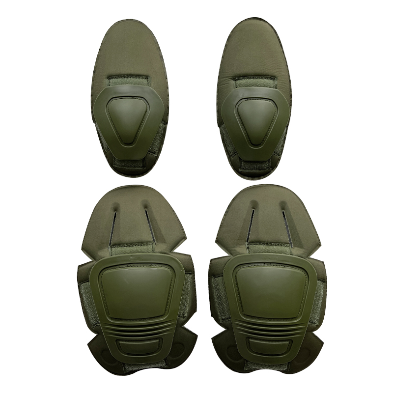 Functional One Size Adjustable Elbow and Knee Pads for Body Protection in Hot Green Color