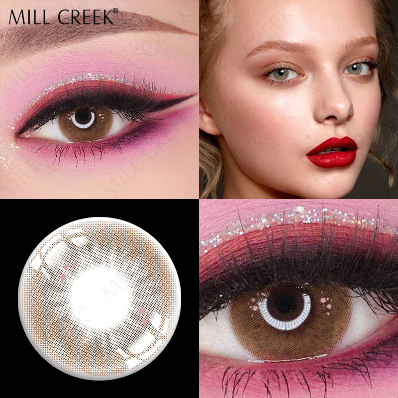 Ksseye Color Natural Grey Contact Lenses Cosmic Disposable Yearly Colored