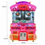 Customized 110V/220V Coin Operated Mini Claw Machine 2 Players Lucky Planet Clip
