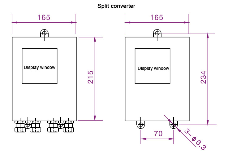 Remote Insertion Alarm Magnetic Flow Meter With Flange Connection