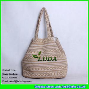 China LUDA Large canvas shopping bag enthic fabric lady shoulder tote bags wholesale