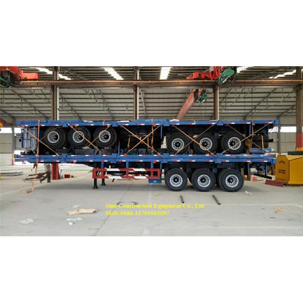 Fuwa Axles Heavy Duty Semi Trailers Container Flat Bed Cargo Semi Trailer