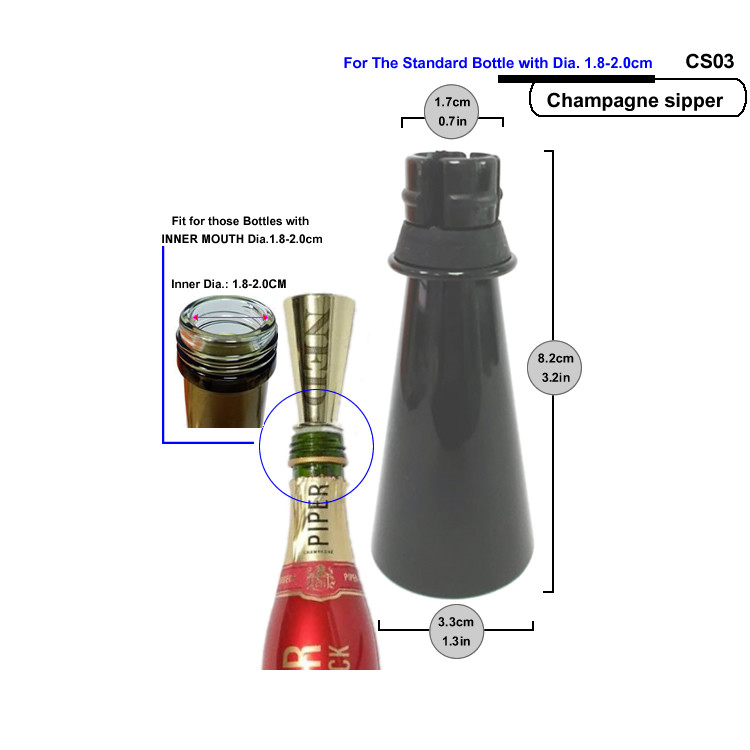 Champagne Sipper Wine Promotion Gift Accessories Customized Logo