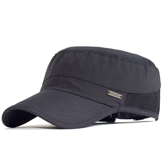 Outdoor Sport Quick Drying Military Cadet Cap Men Breathable Army Flat Top Hat