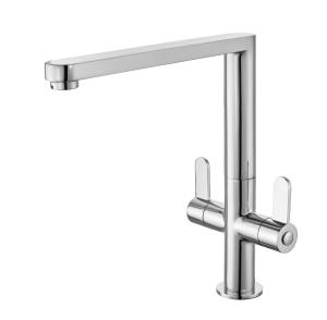 China Chrome Kitchen Mixer Taps Contemporary Style 3 Years Warranty wholesale