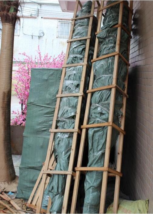UVG wholesale decorative artificial lucky bamboo in silk and plastic leaves for indoor decoration PLT19