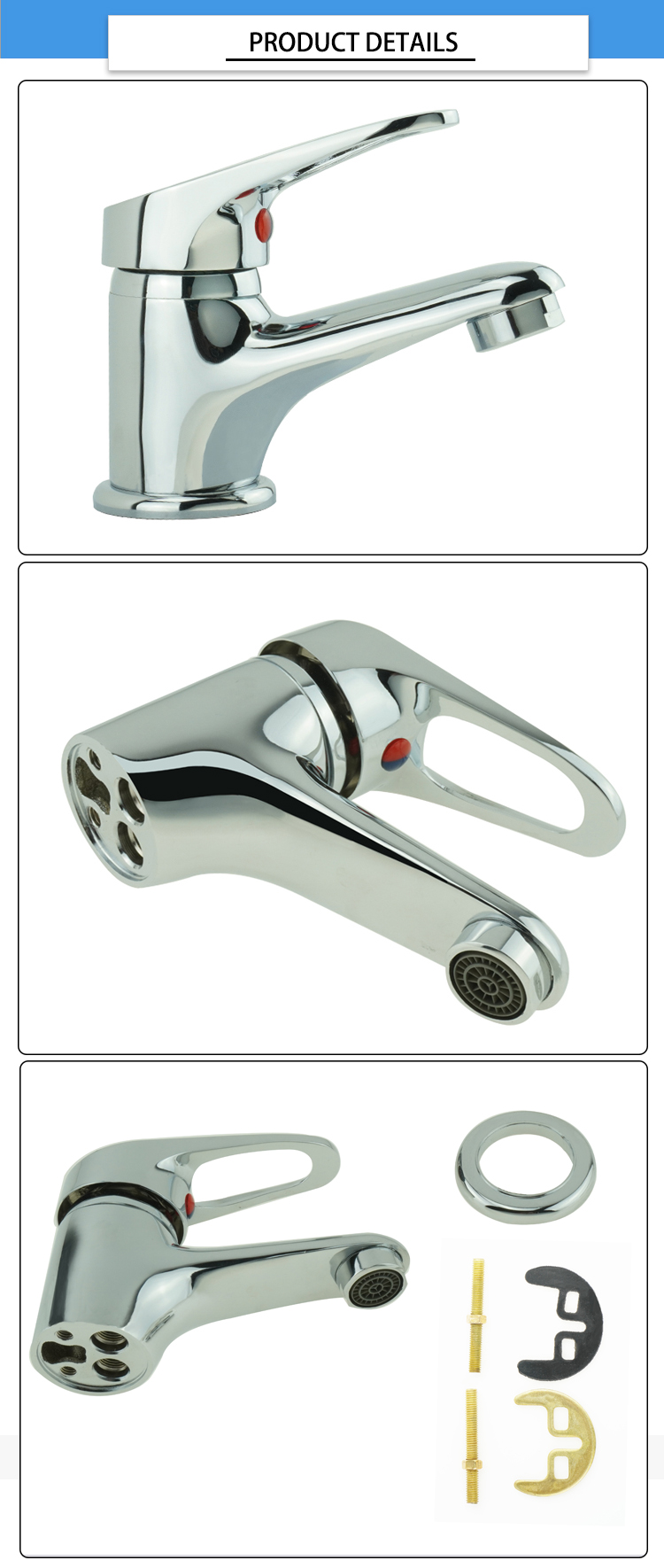 Modern 5 Years Guarantee 500000 Cycles Wash Basin Faucet