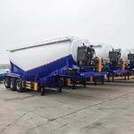 3 Axles 28-60 Tons Bulk Cement Tanker Semi Trailer Cement Silo Semi Trailer