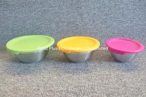 China 6pcs Big Capacity Stainless Steel Kitchen Mixing Bowl Set Non Toxic wholesale