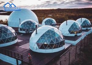 China Outdoor Geodesic Glamping Hotel Tent For Tourism Resort Party Luxury Best Camping Tents wholesale