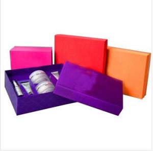 China top grade Luxury weaving art paper cardboard cosmetic case with mirror in magnetic closure wholesale