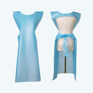 China Elastic Blue Disposable Waterproof Isolation Surgical Gown Cuff Stitched wholesale