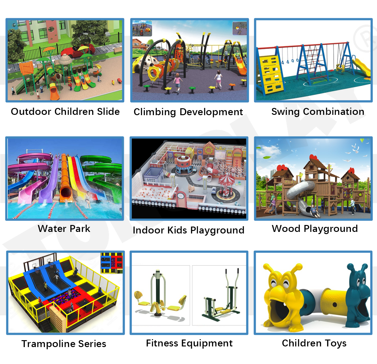 Water Park Slides Equipment Playground Fun Play Splash Plastic Slides Fiberglass/Plastic Water Play Park Equipment