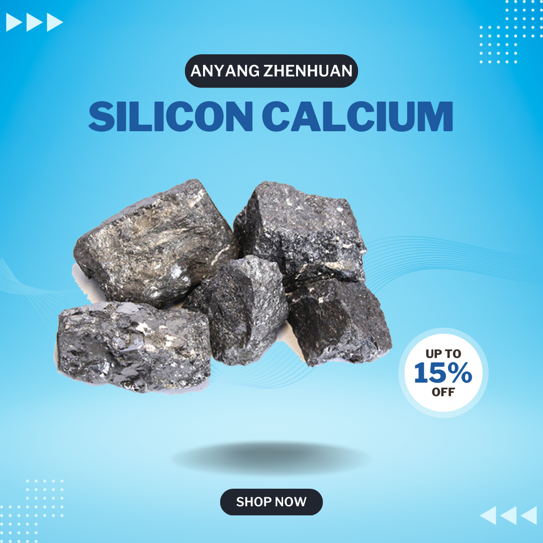 China Silicon Calcium 5528 Deoxidizer 10-100 Mm For Casting wholesale