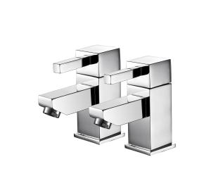 China Contemporary Brass Bath Faucet ， Polished Pair Bath Taps T8175 wholesale