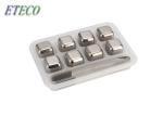 Bars Small Cocktail Chilling Stones , Tasteless Stainless Whiskey Stones