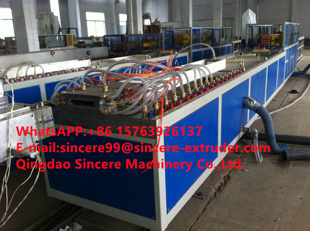 Decoration Composite PE WPC UPVC PVC Profile Extrusion Machine Production Line