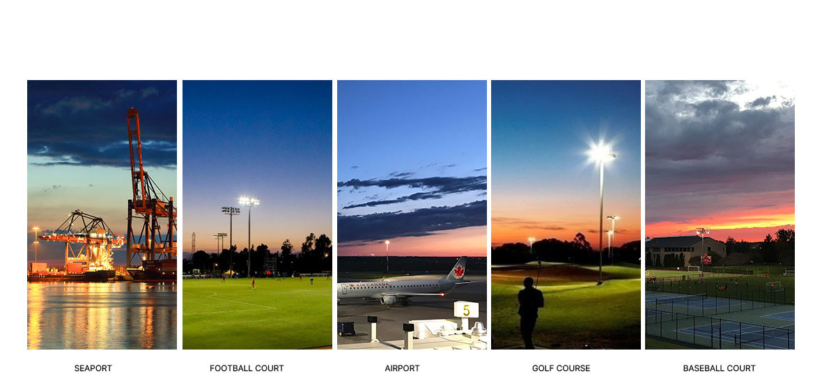 3000k 4000k 5000k 5700k 6500k LED Sports Light for AC90-305V/AC108-528V Input Voltage