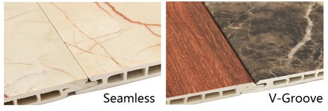 Home Wood PVC Wall Panels 450mm-600mm Width Brown PVC Wall Panels