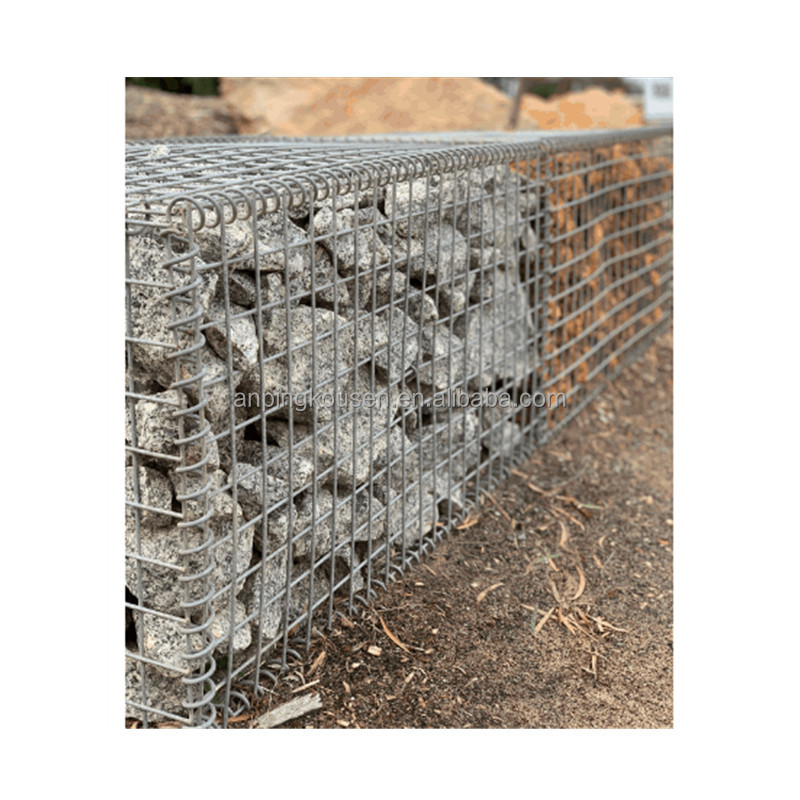 Galvanized Iron Wire Mesh for Retaining Wall at Silver Green Gray Blue Yellow Gabions