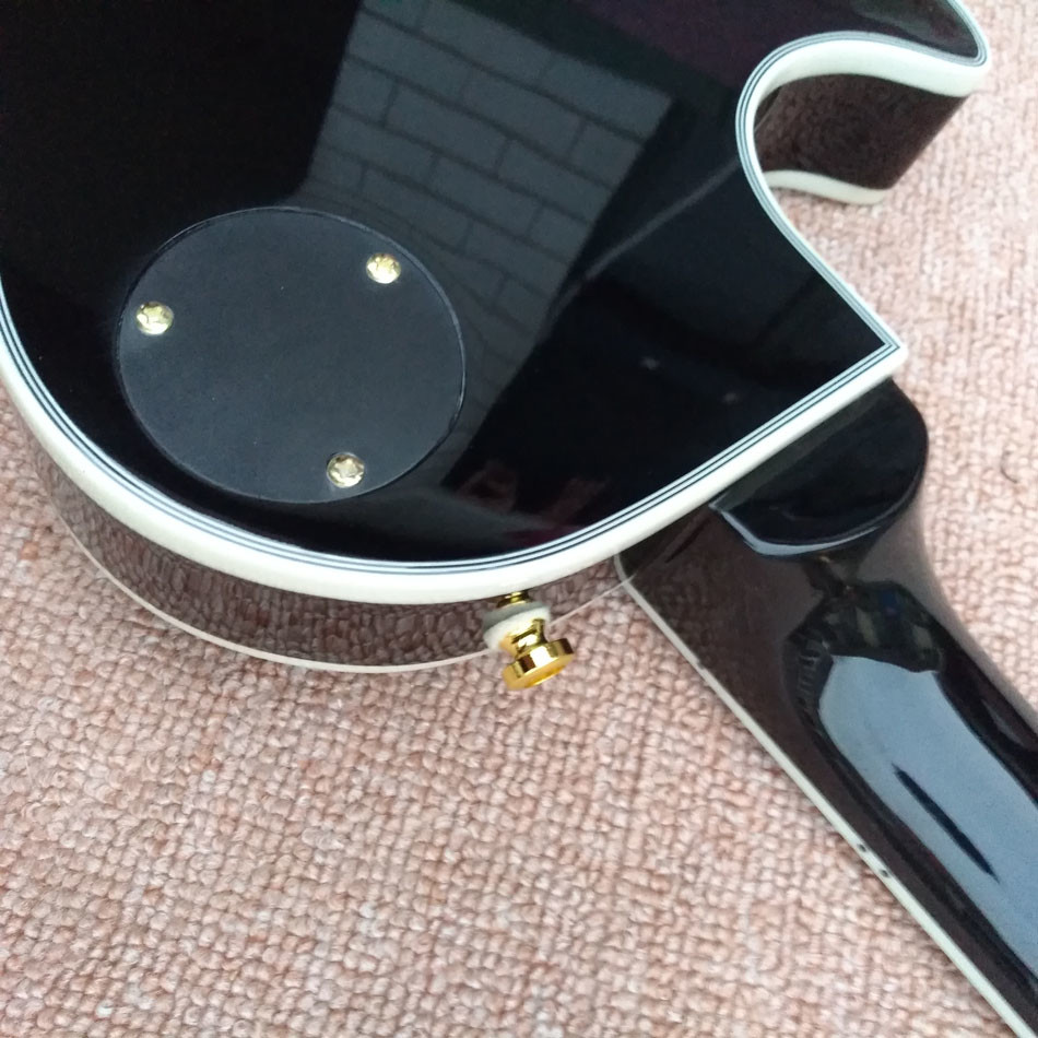 New style high quality custom LP Style electric guitar Gold Hardware in Blue Quilte Maple Electric Guitar Free Shipping
