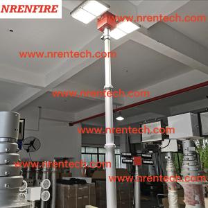 China 6m pneumatic telescopic mast lighting tower 4x120W LED mounted wholesale