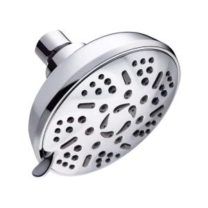 China 9 Spray 4.5 Inch Single Wall Mounted Shower Head Adjustable Ball Joint wholesale