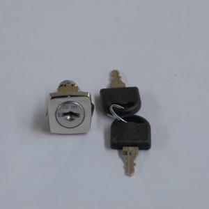 China Plastic Key Cap Chrome plating Black Metal Cabinet Locks wholesale
