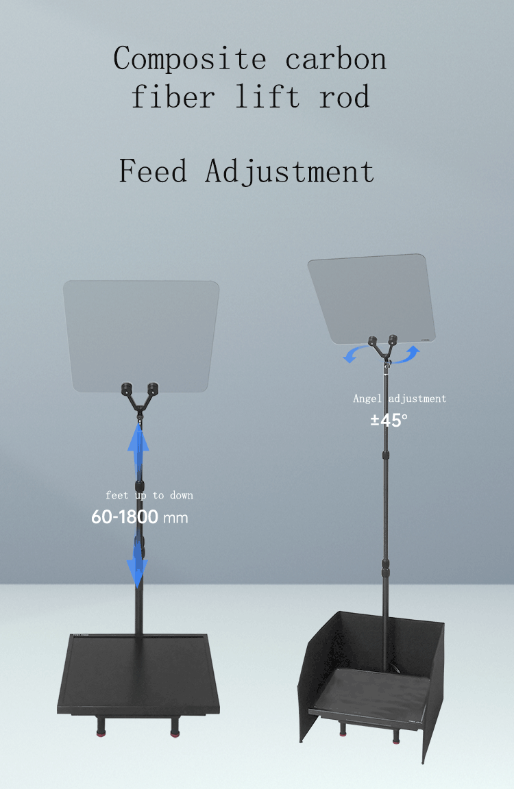 17 Inch Multi Language Support Conference Meeting Teleprompter with Built-in Prompter