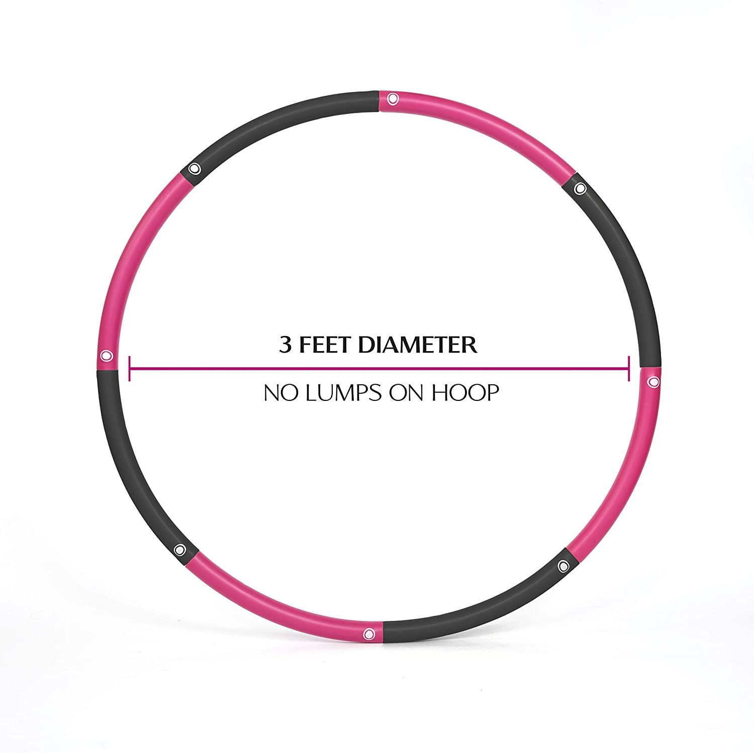 PP 2lbs Weighted Hula Hoop For Beginners Home Workouts Gym