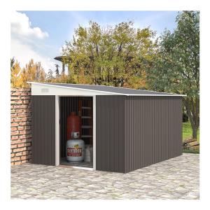 China 11x9ft Metal Outdoor Shed House Storage Garden Building Shed with Powder Coated Finish wholesale