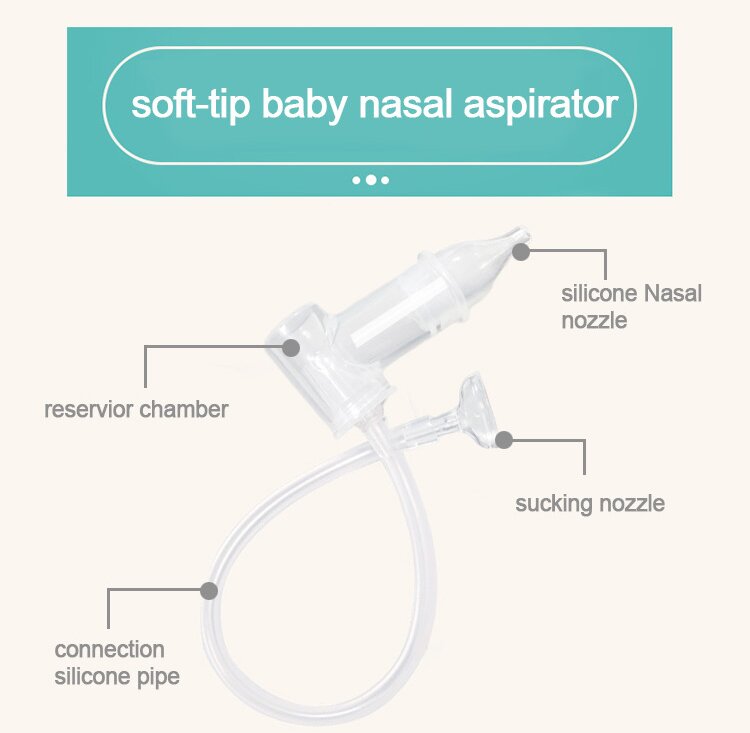 Silicone Baby Newborn Nose Cleaner 26 X 12 X 3Cm Size Infant Nasal Suction
