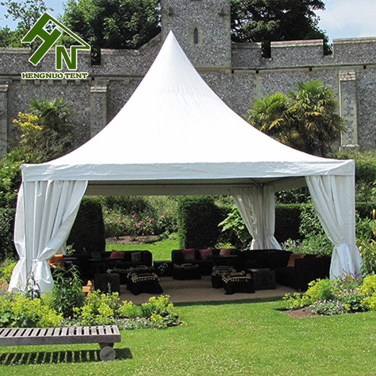 White Garden High Peak Tents 5x5m Aluminum Pagoda Party Event Tent