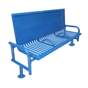 China Municipal Street L207cm W65cm Steel Garden Benches wholesale