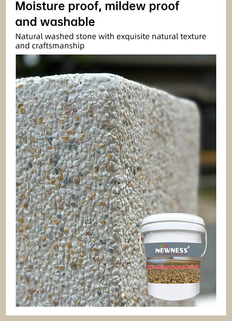 Scratch Resistant Coating Exterior Wall Granite Stone Texture Paint for House CAS No. 79-10-7