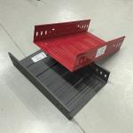 Customizable Length Galvanized Steel Solid Bottom Cable Tray 50mm - 300mm /