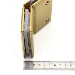 Secure Door Closure 8-12MM Glass Brushed Gold Shower Frameless Glass Door Pivot