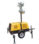 4 x 1000 Watt Gasoline Or Diesel Trailer Mounted Light Towers Elevating Height