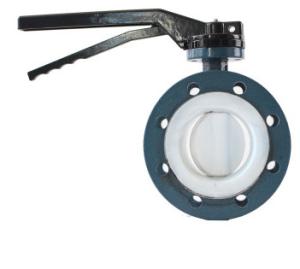 China EN593 Hydraulic Ubber Seated Cast Iron Butterfly Valves wholesale