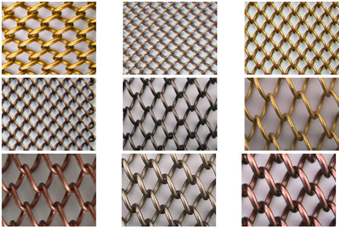 6x6mm Aperture Decorative Metal Mesh Curtain For Fireplace Screen