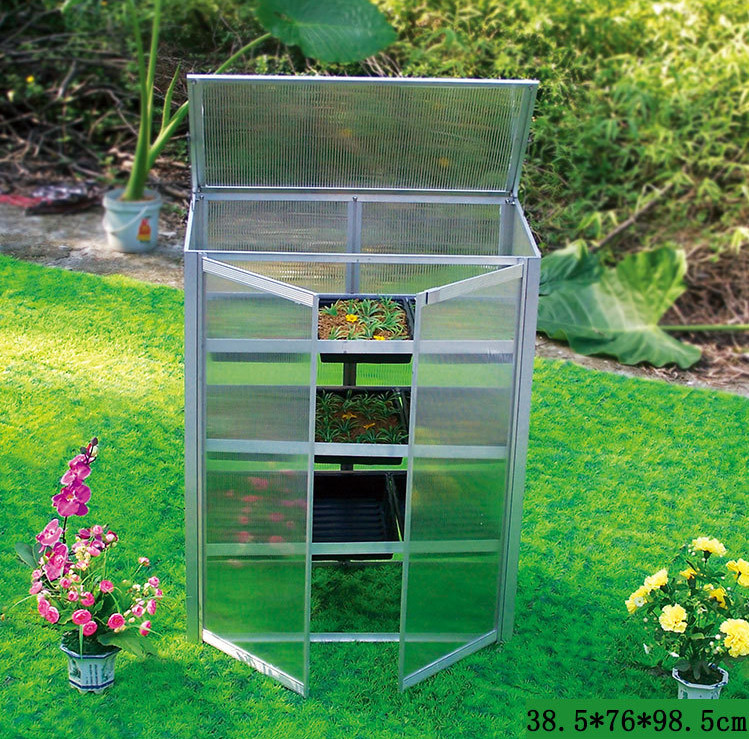 400x300x243CM Big Polycarbonate Board Greenhouse， Easily to install without special tools，Light and fast