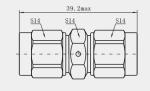 Premium TNC Male to Male RF Coaxial Connector Adapter