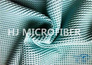 China Turquoise Blue Microfiber Waffle Cloth Polyester &amp; Polyamide 300GSM wholesale