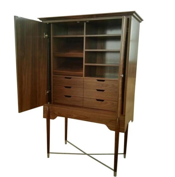 2018 luxury design 2 door wooden hotel bedroom wardrobe/closet/armoire