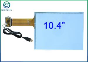 China 10.4 Inch USB 2.0 Capacitive Touch Screen Overlay Bonded On Front Glass wholesale
